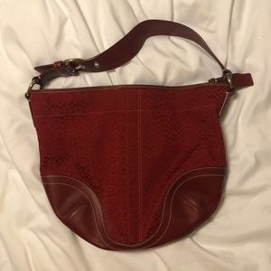 Genuine Coach Purse, Red